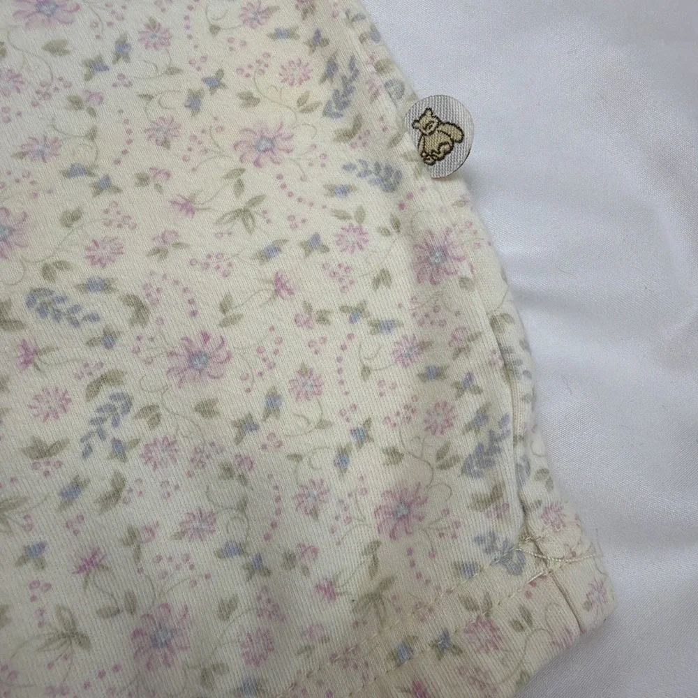 Vintage Classic Pooh Sleeper Gown Girl Size 0-3 Months 100% Cotton